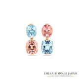 Morganite and Aquamarine Earrings