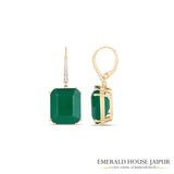 Timeless Zambian Emerald Earrings – 21 Carats of Classic Elegance