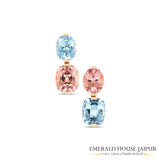 Morganite and Aquamarine Earrings