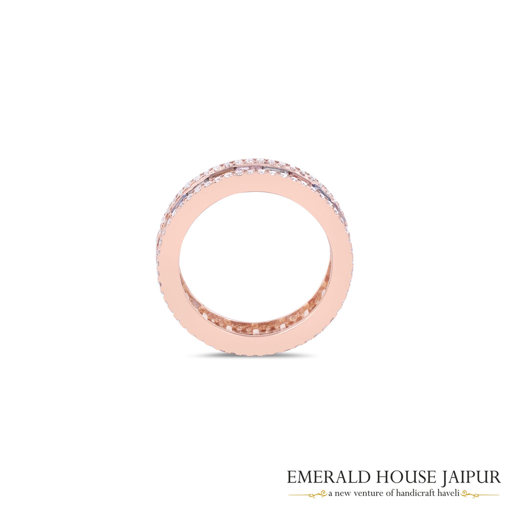 Mesmerising Shades Multi-Sapphire and Diamond Eternity Ring
