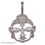 Buddha Diamonds Brooch cum Pendant - Emerald House Jaipur