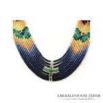 Butterfly Multi Stones Beads Necklace - Emerald House Jaipur