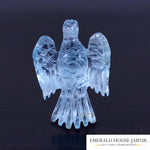 Carved Aquamarine Eagle - Emerald House Jaipur