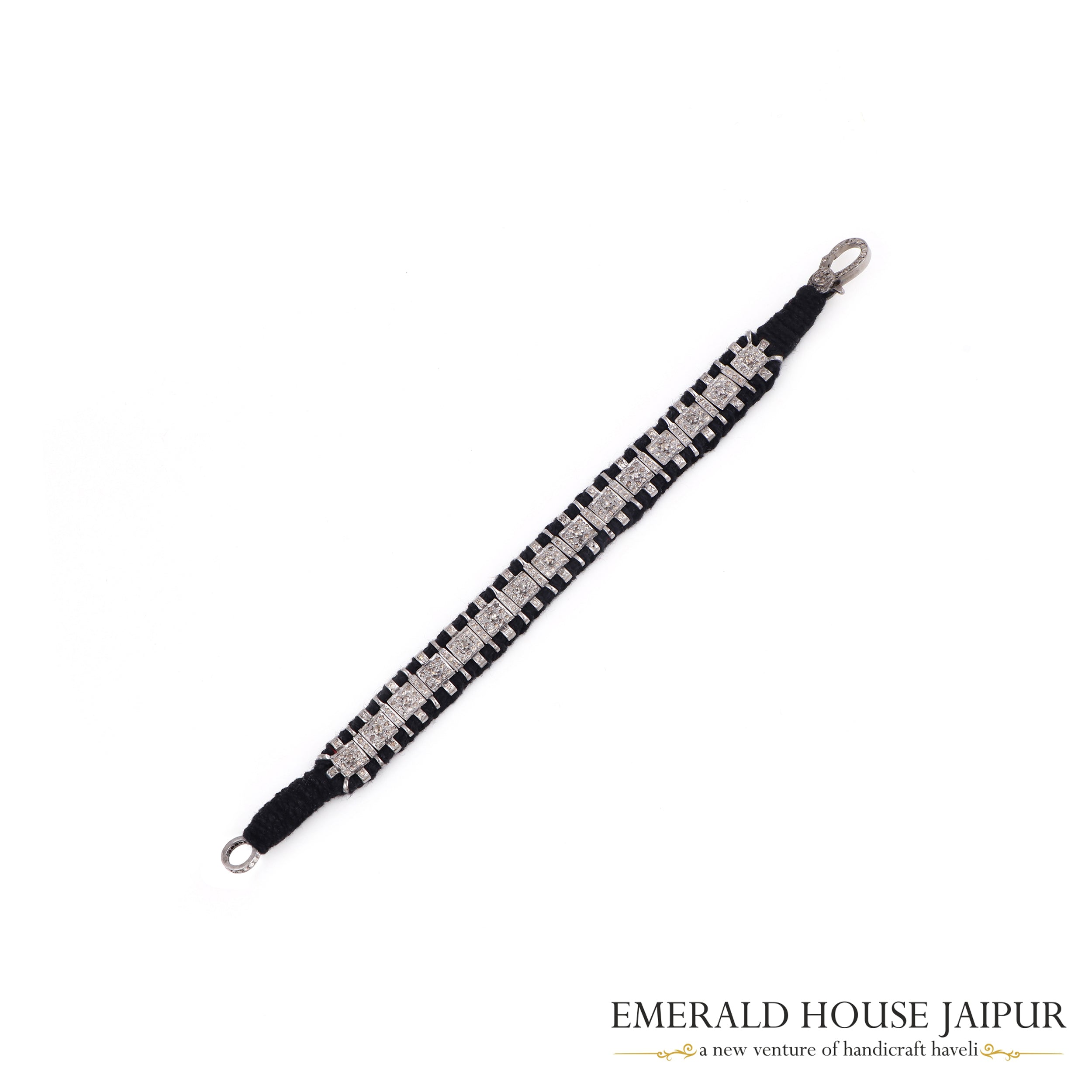 Cubic Box Design Diamonds Bracelet - Emerald House Jaipur