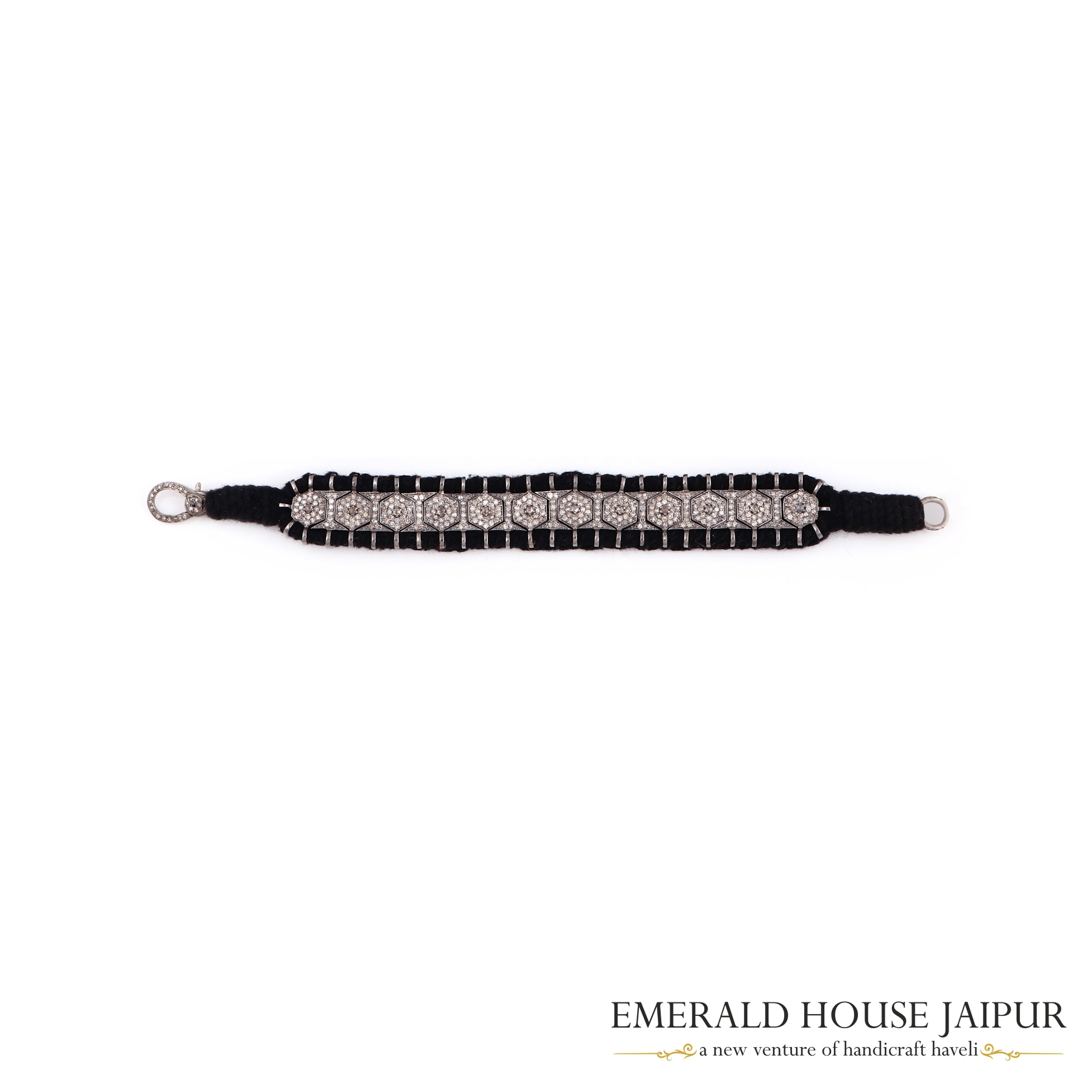 Hexa Design Diamond Bracelet 2 - Emerald House Jaipur