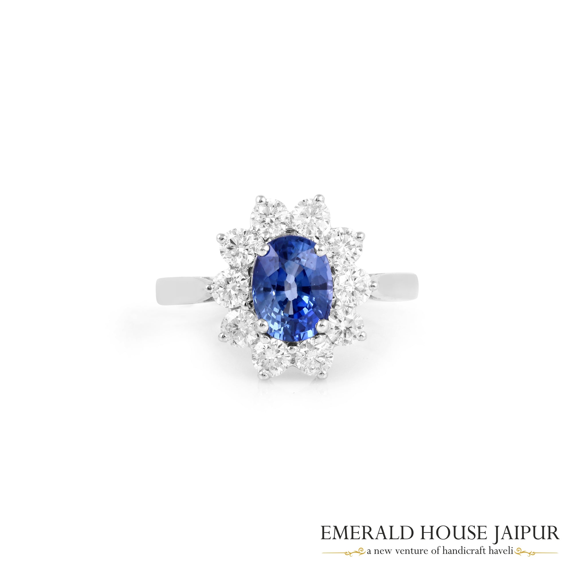 Eternal Sapphire Cluster Ring 