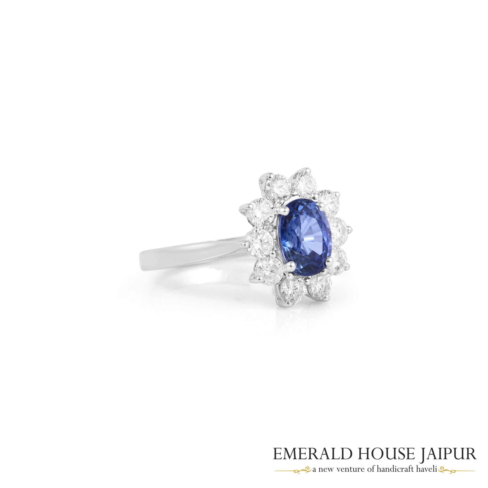 Eternal Sapphire Cluster Ring 