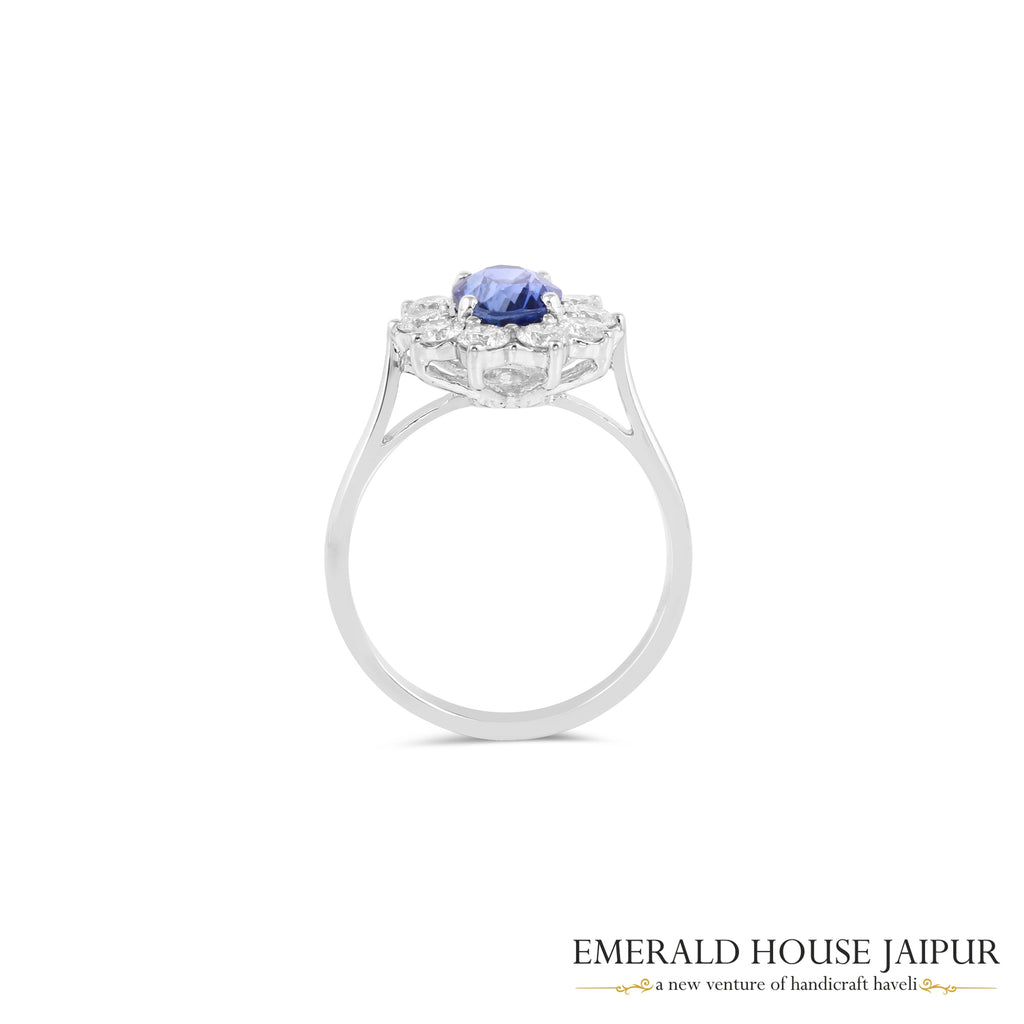 Eternal Sapphire Cluster Ring 