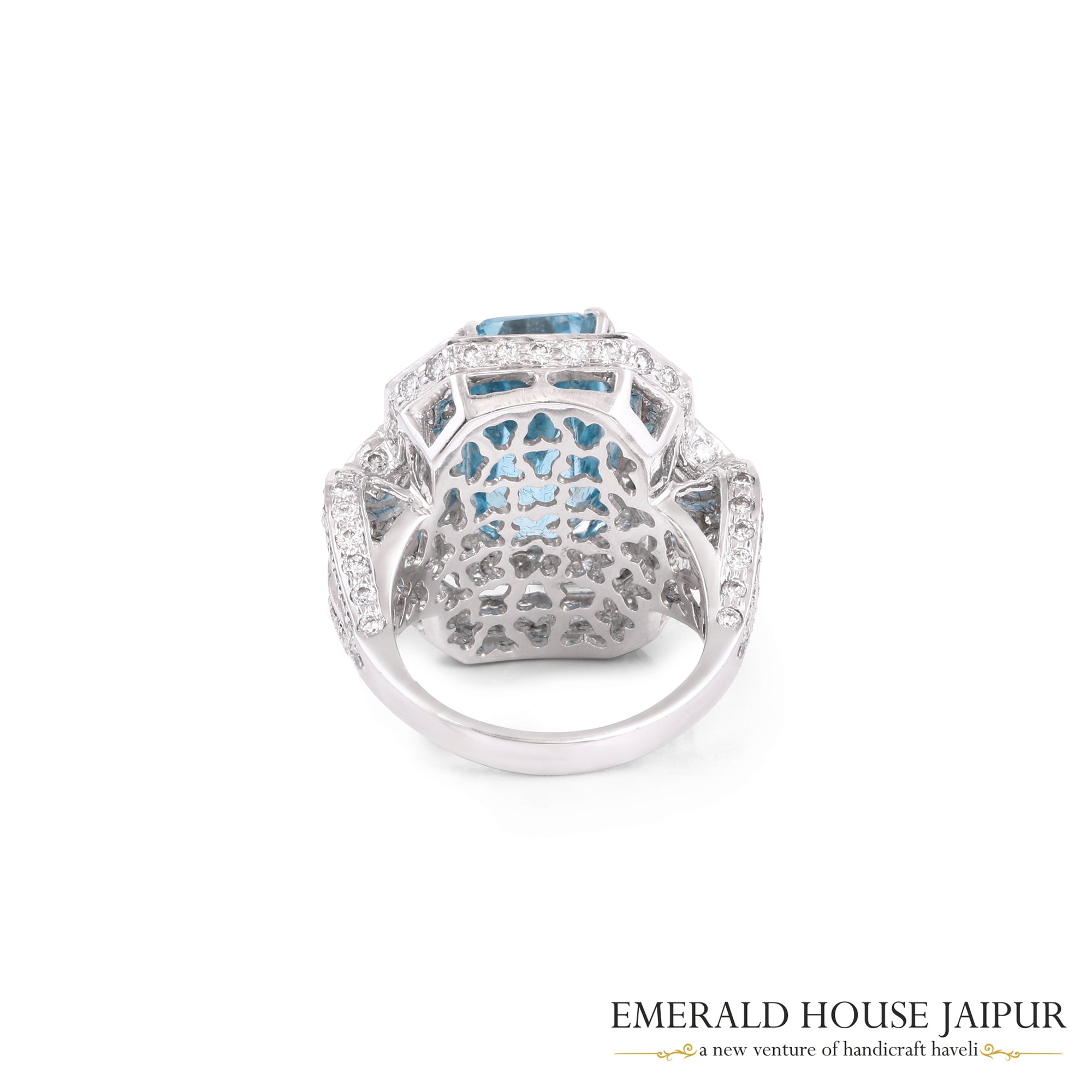Burmese Blue Zirconia Ring 