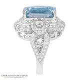 Burmese Blue Zirconia Ring