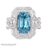 Burmese Blue Zirconia Ring