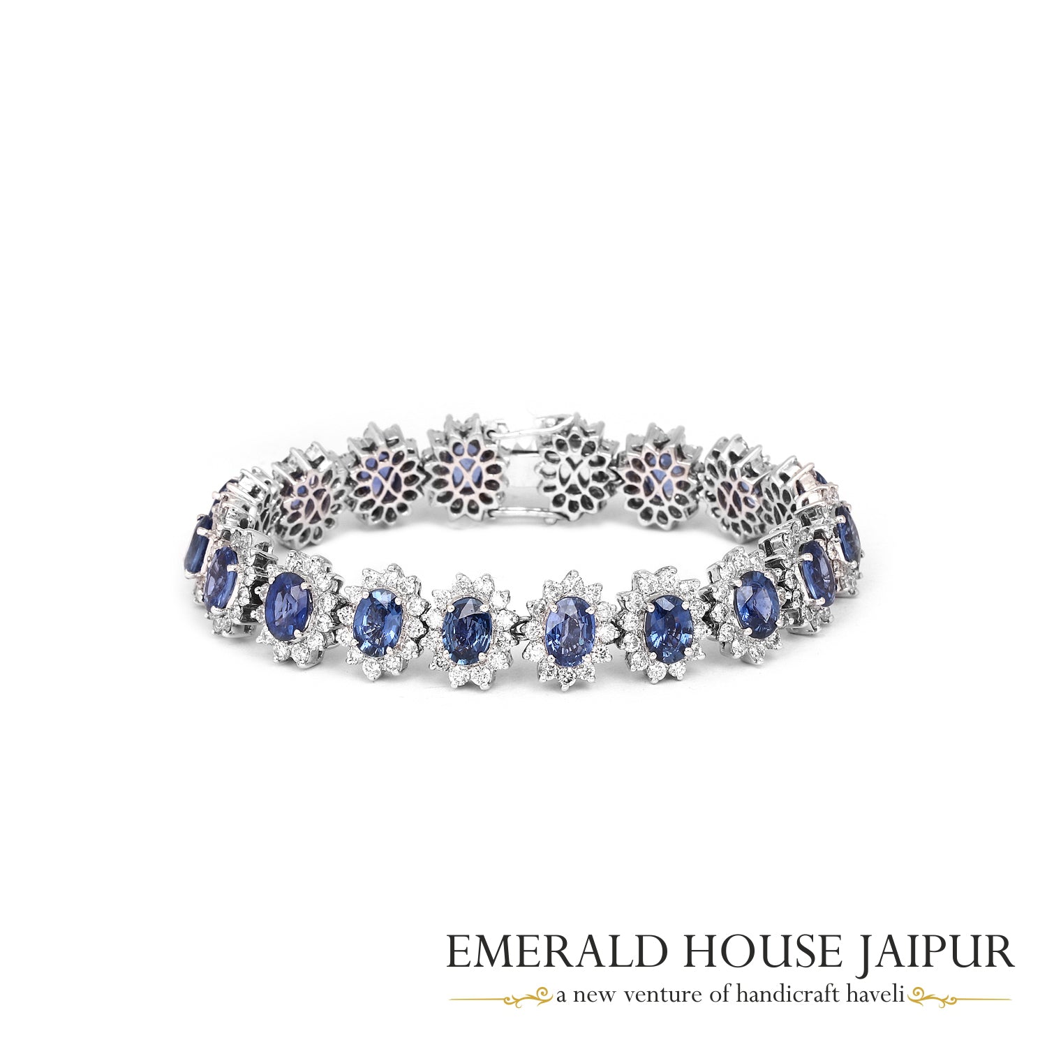 Blue Sapphire Tennis Bracelet 