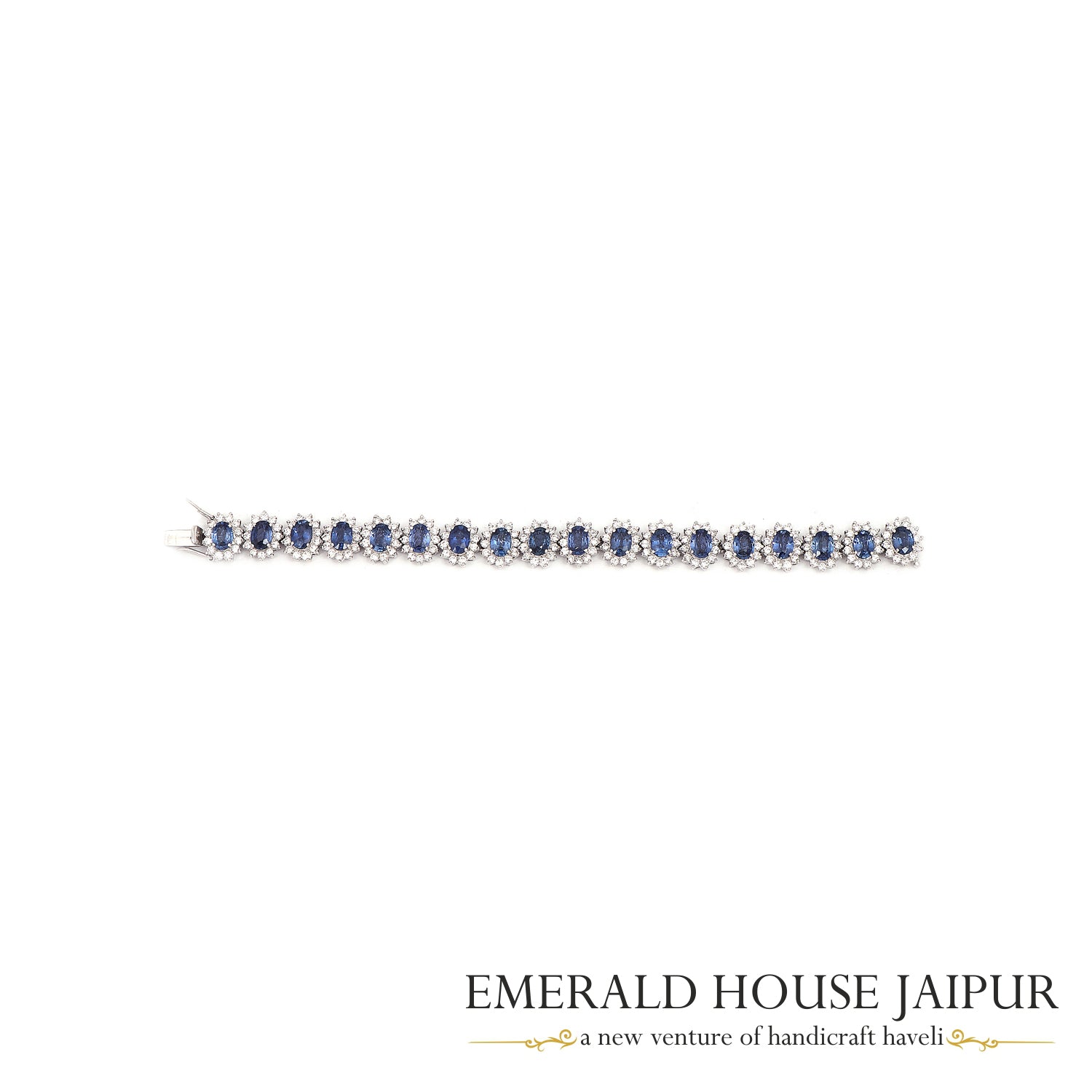 Blue Sapphire Tennis Bracelet 