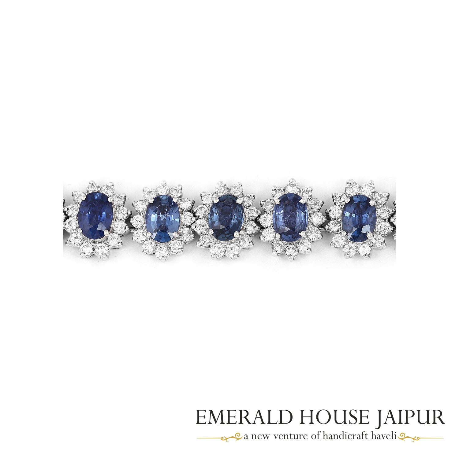 Blue Sapphire Tennis Bracelet 