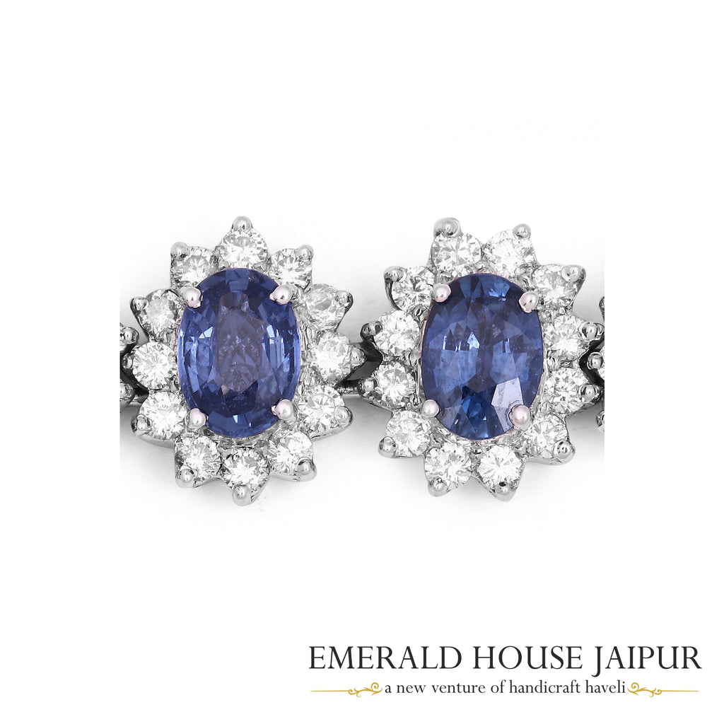 Blue Sapphire Tennis Bracelet 
