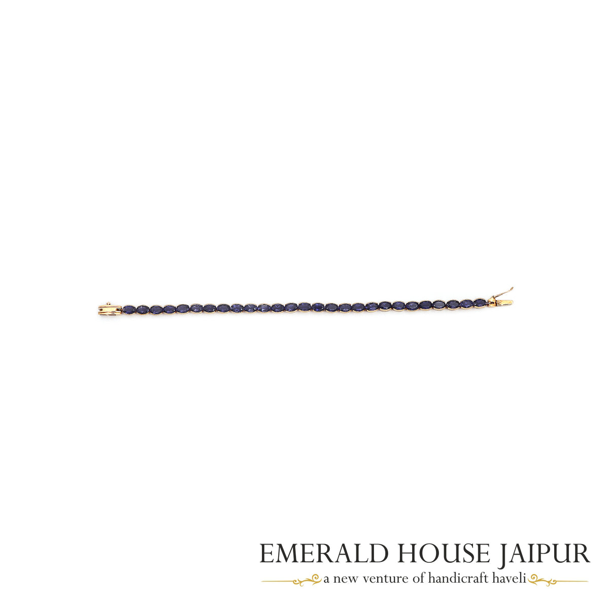 Tanzanite Oval Tennis Bracelet in 18K Rose Gold