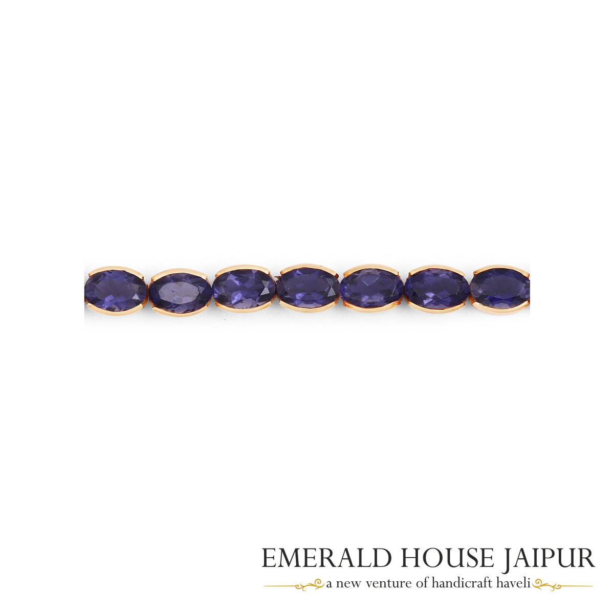 Tanzanite Oval Tennis Bracelet in 18K Rose Gold