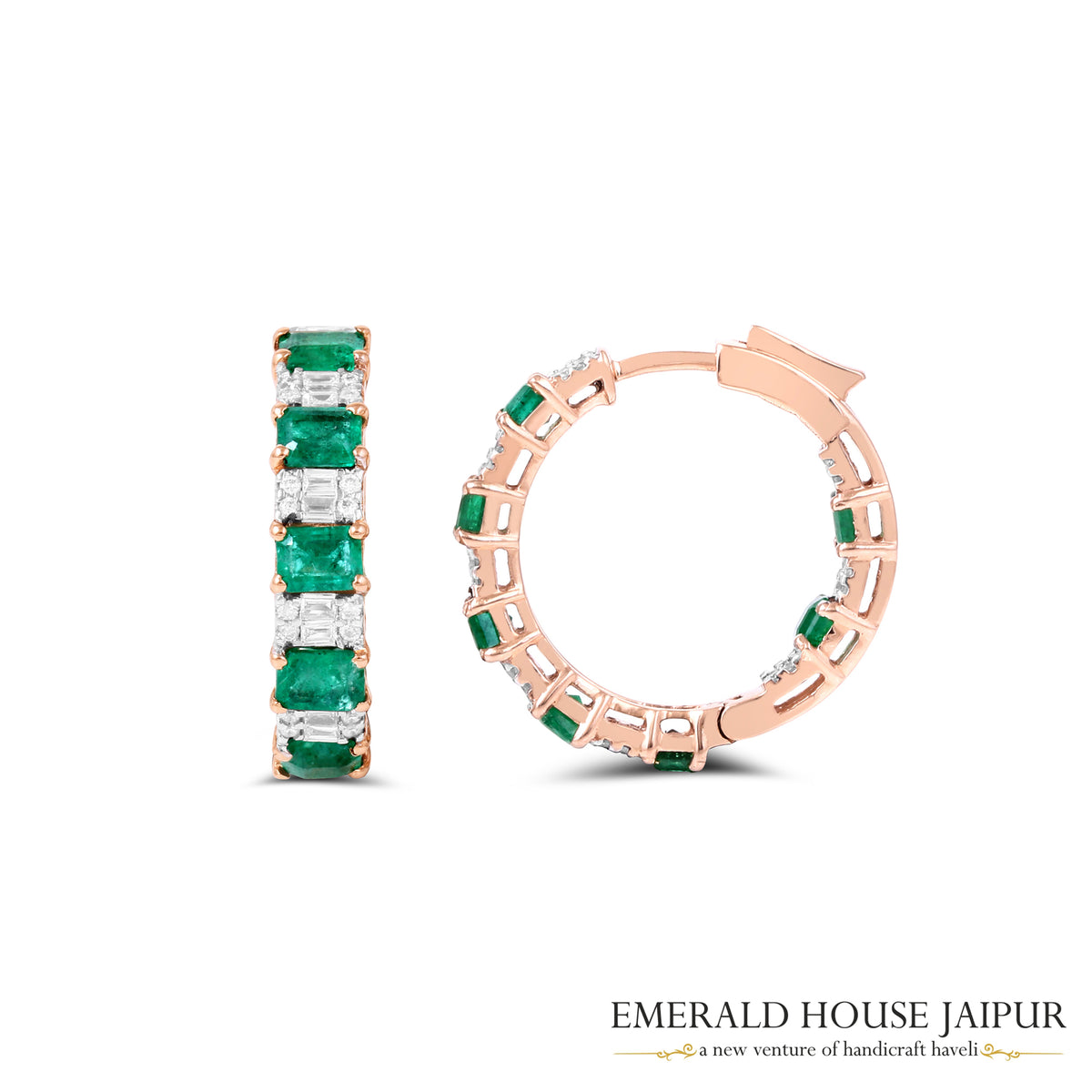 EE-18-Emerald Earrings
