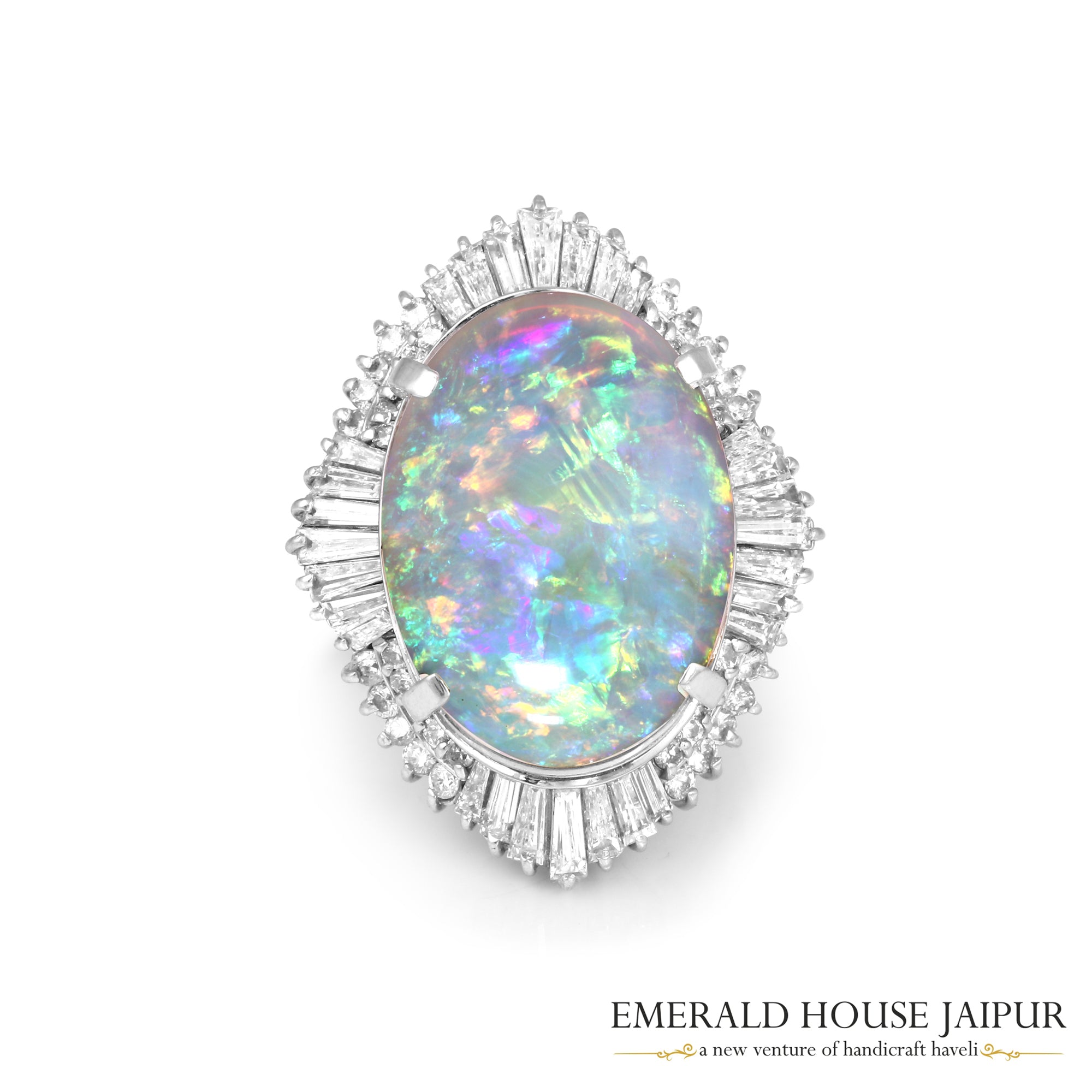 Fiery Ethopian Opal Ring 