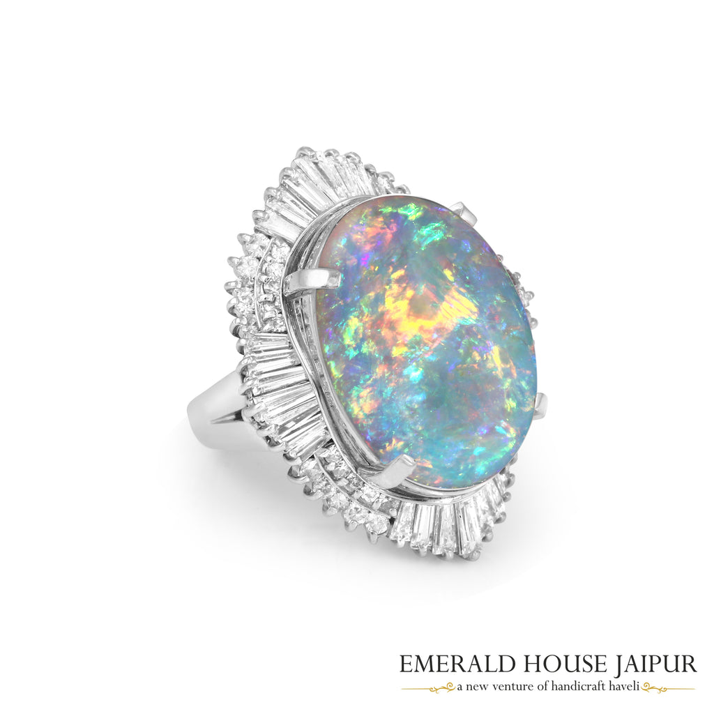 Fiery Ethopian Opal Ring 