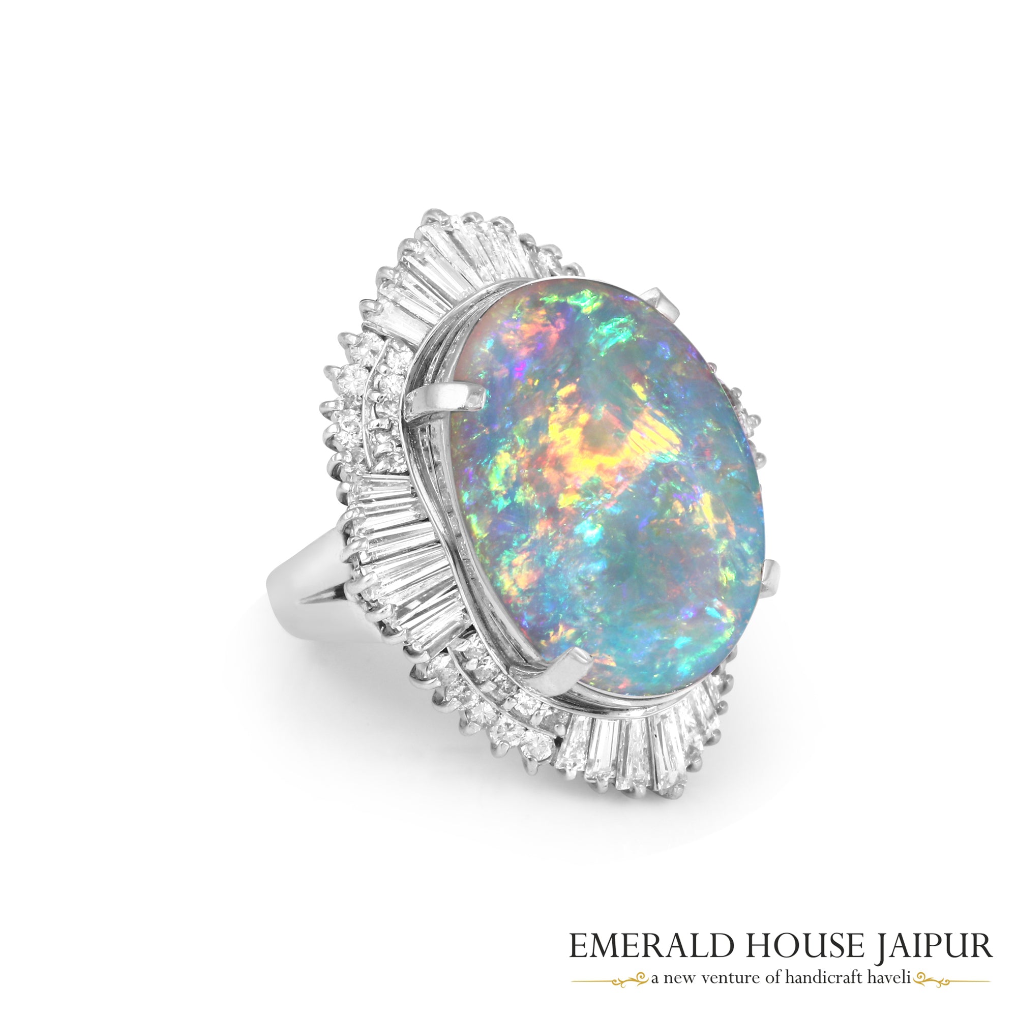 Fiery Ethopian Opal Ring 