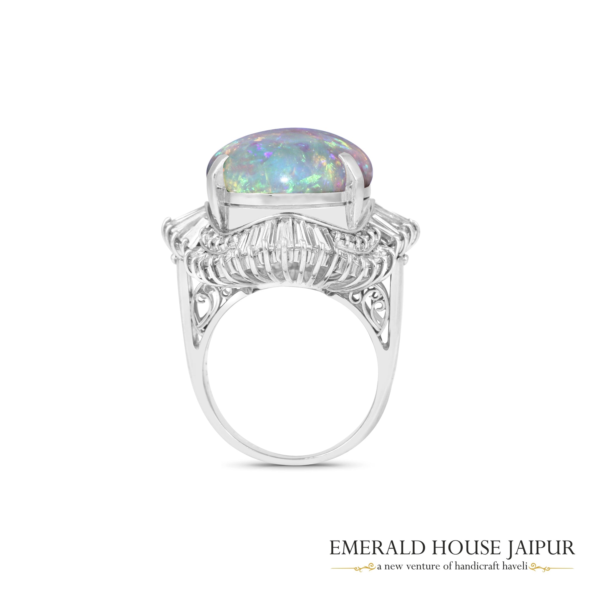 Fiery Ethopian Opal Ring 
