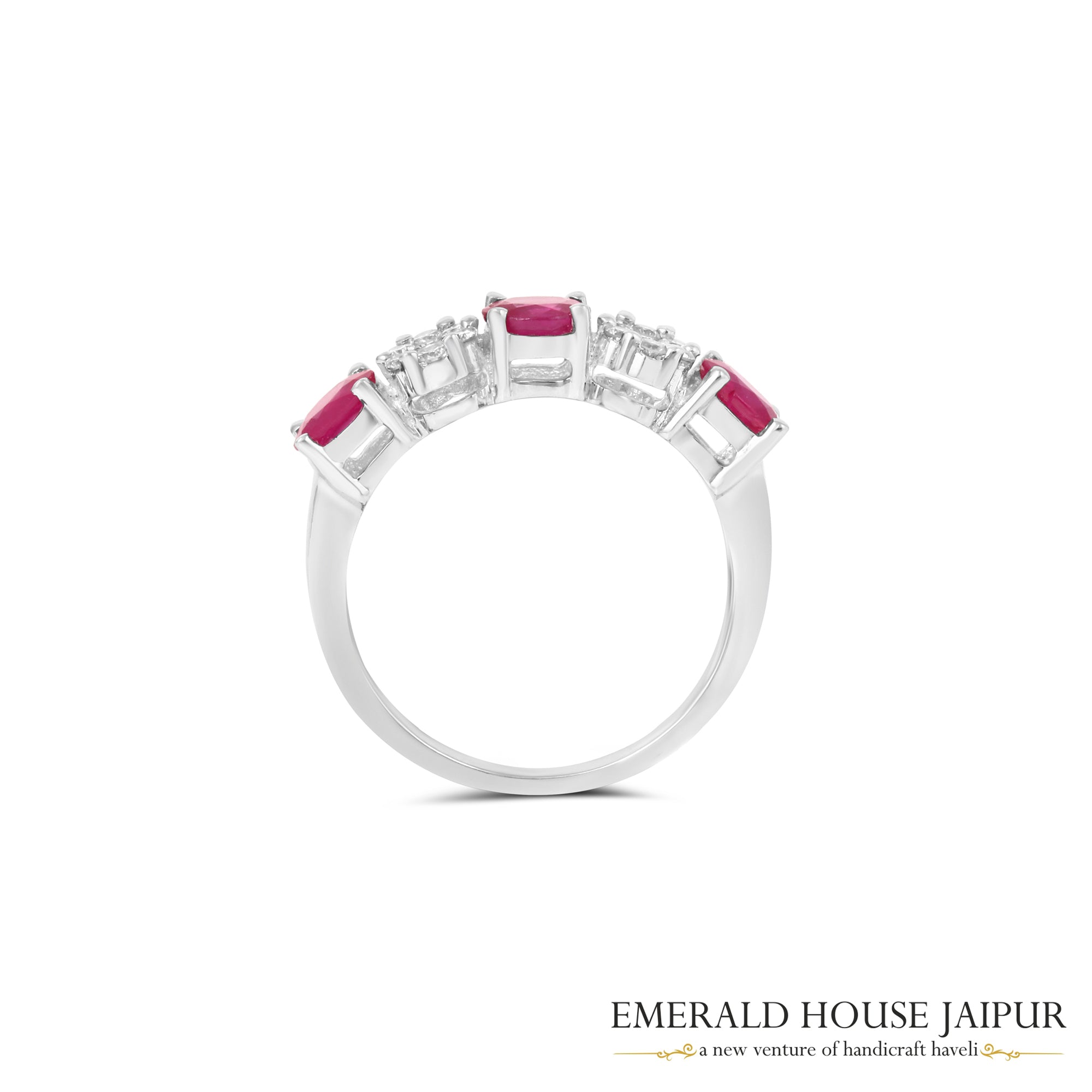 Radiant Ruby Diamond Ring 