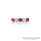 Radiant Ruby Diamond Ring