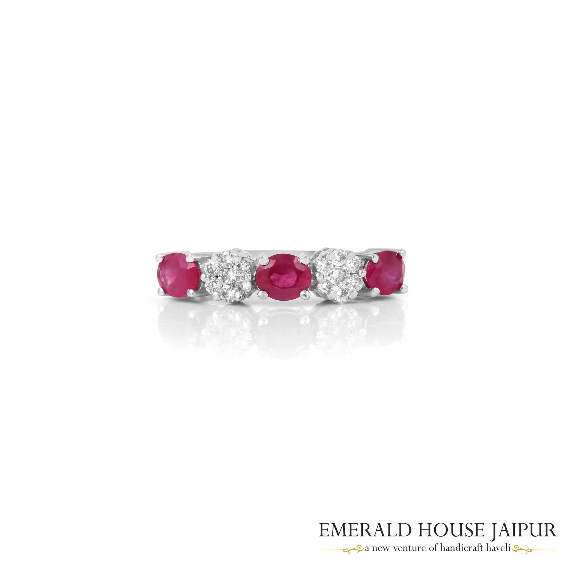 Radiant Ruby Diamond Ring 