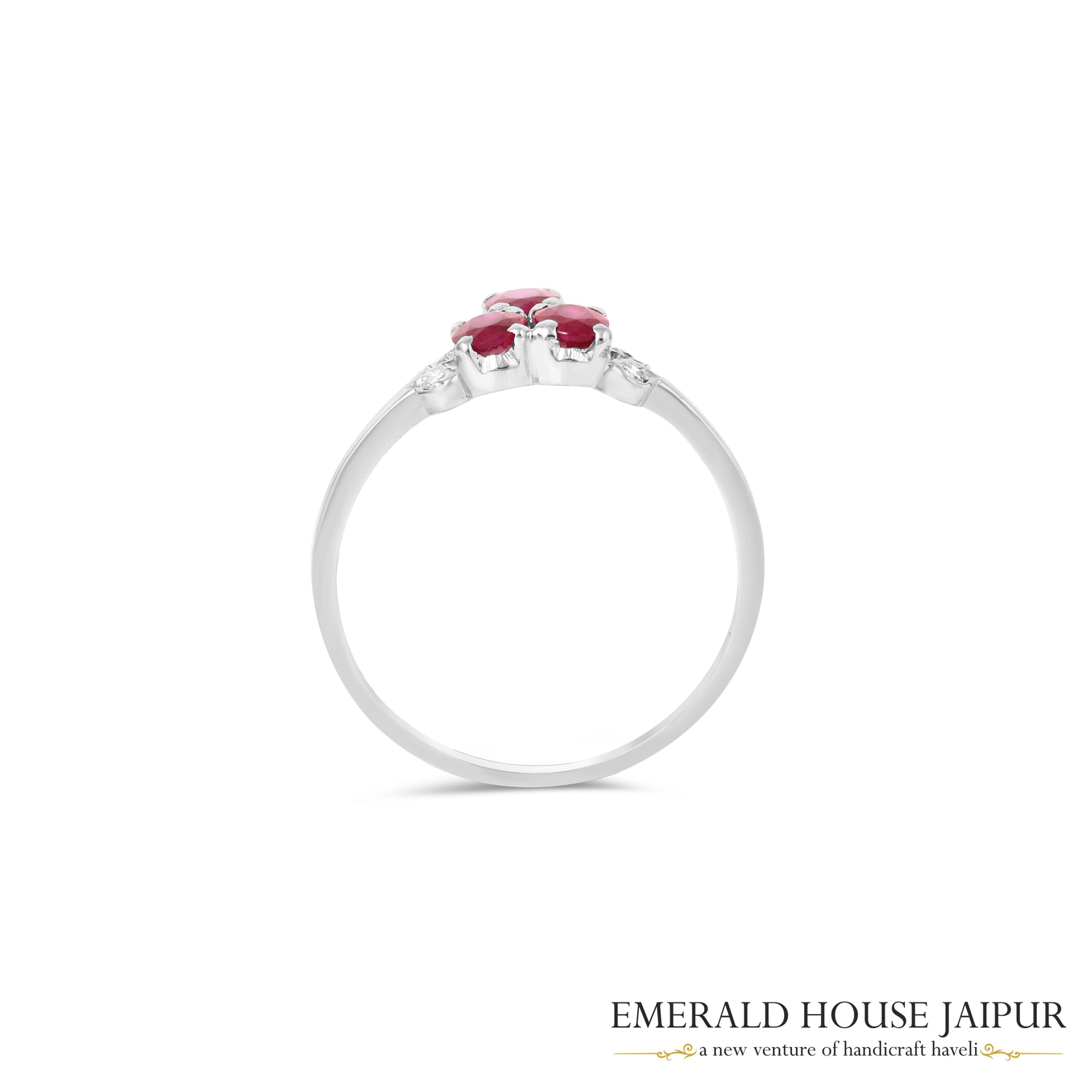 Radiant Ruby Trio Ring 