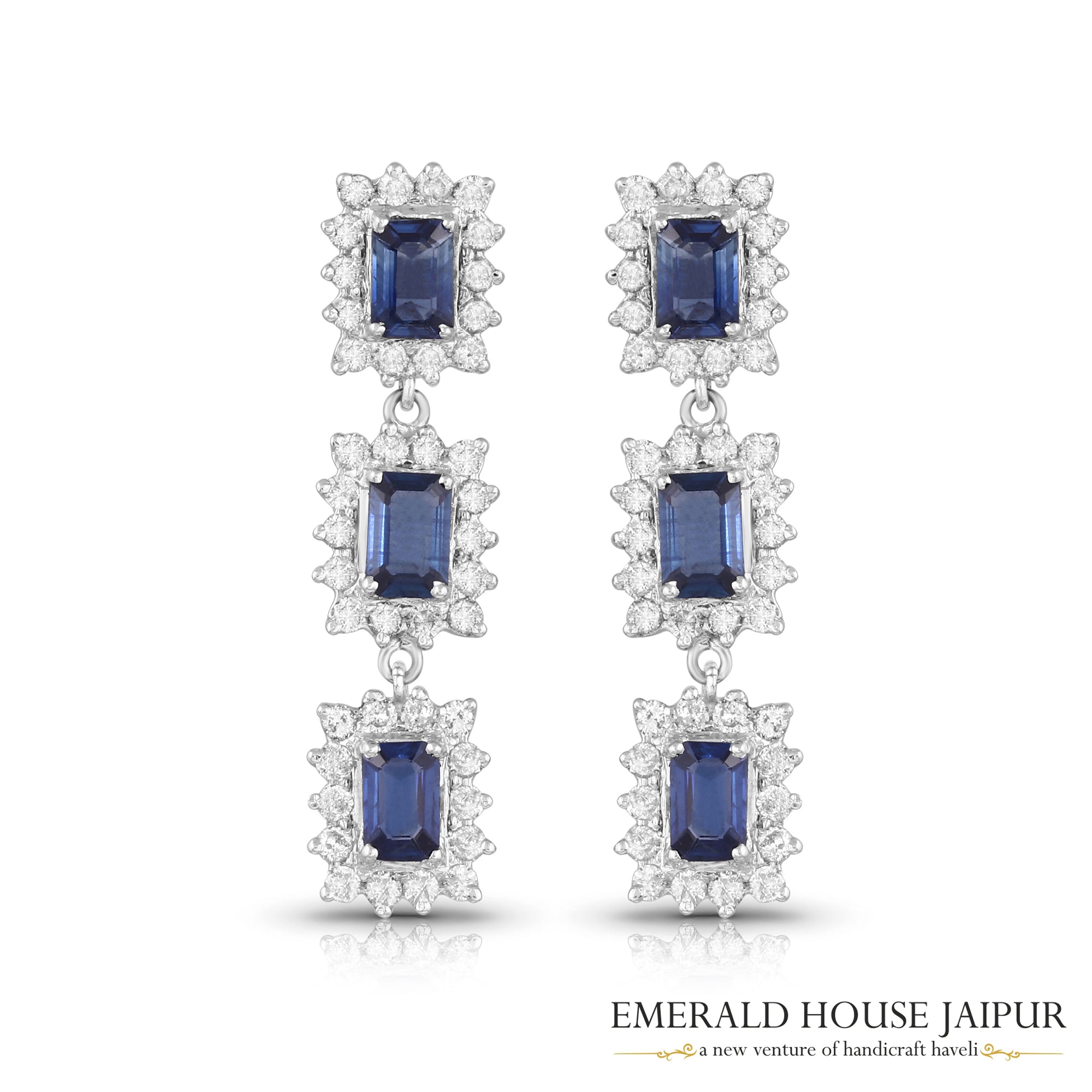 SE-34-Sapphire Earrings