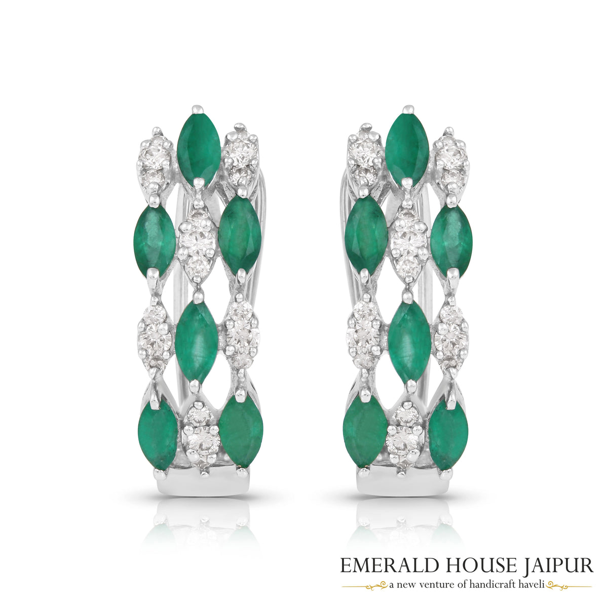 EE-36-Emerald Earrings