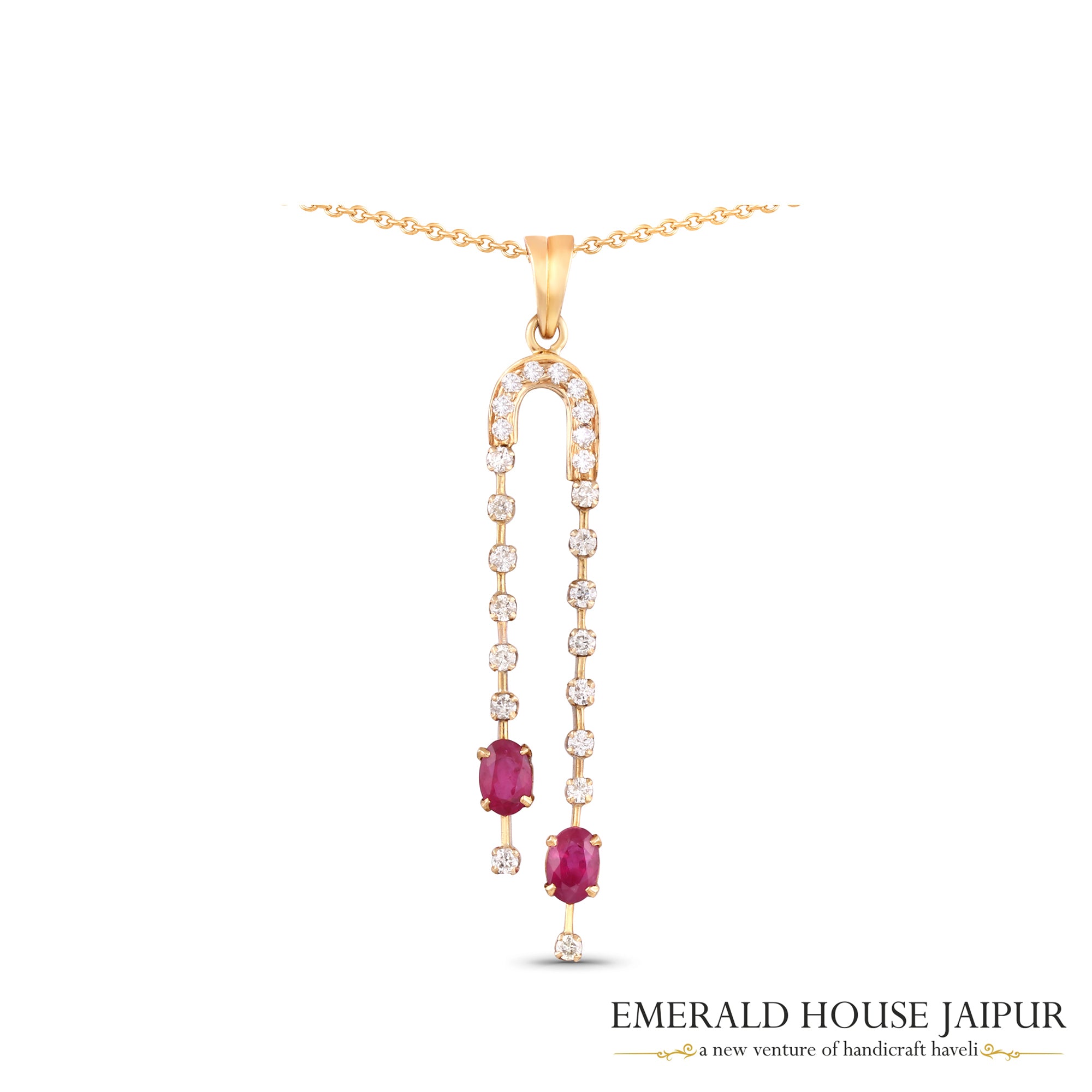 Ruby Cascade Pendant 