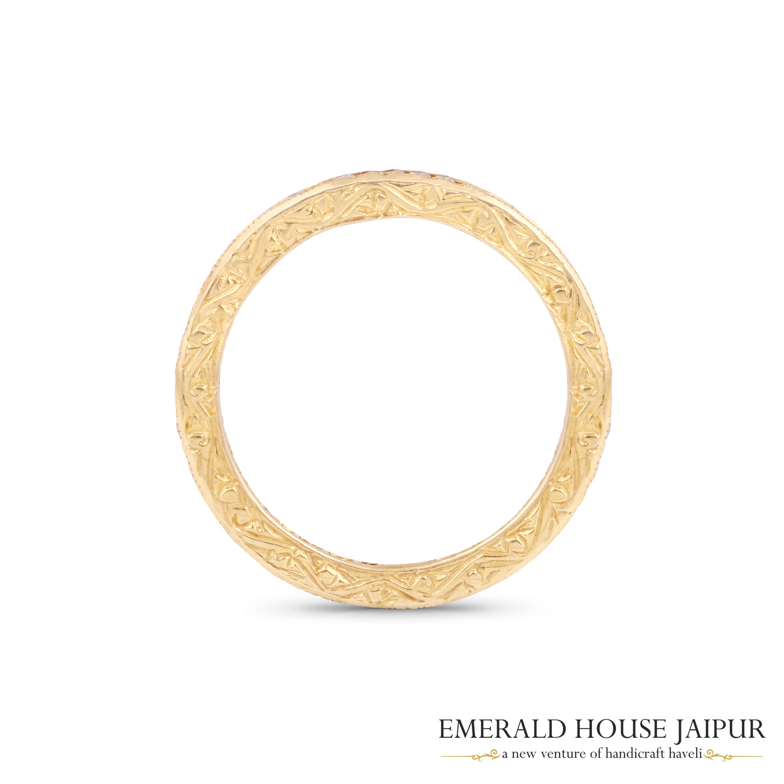 Golden Diamond Eternity Ring 