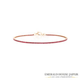 Ruby and Gold Everyday Bracelet