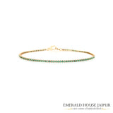 Emerald and Yellow Gold Everyday Bracelet
