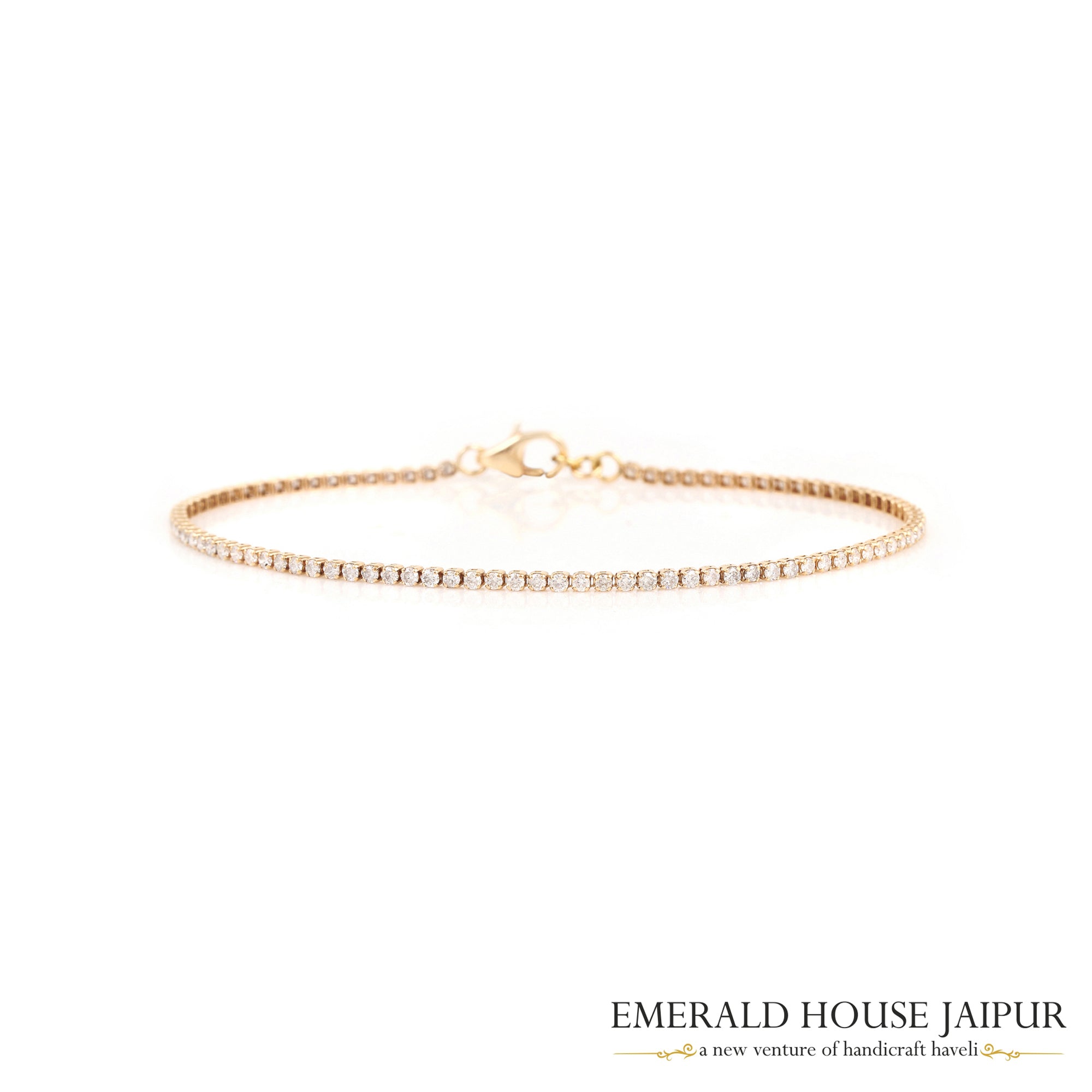 Diamond and Yellow Gold Everyday Bracelet