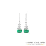 Emerald and Diamond Earrings