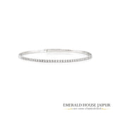 Diamond and White Gold Everyday Bangle