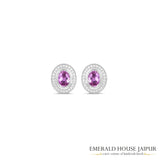 Endless Love Pink Sapphire Earrings