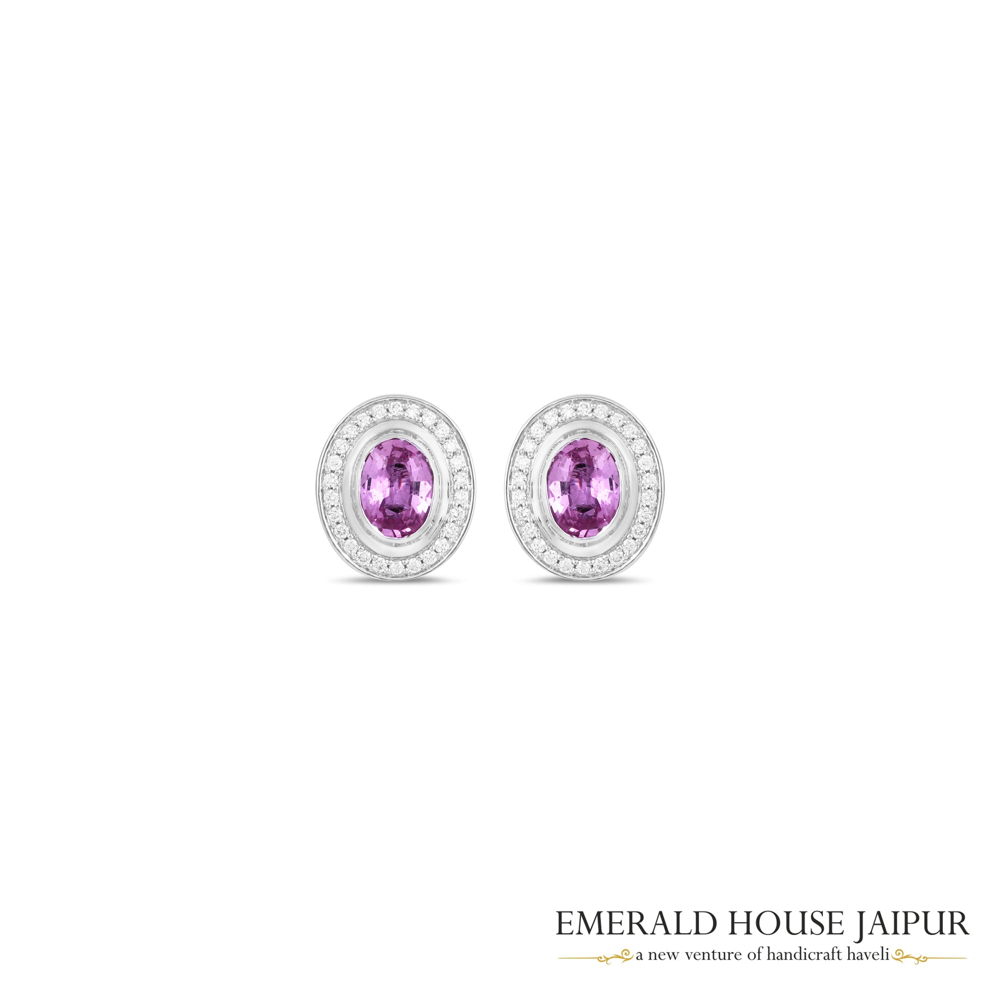 Endless Love Pink Sapphire Earrings