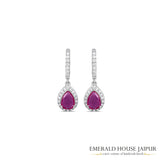 Everyday Ruby and Diamond Earrings
