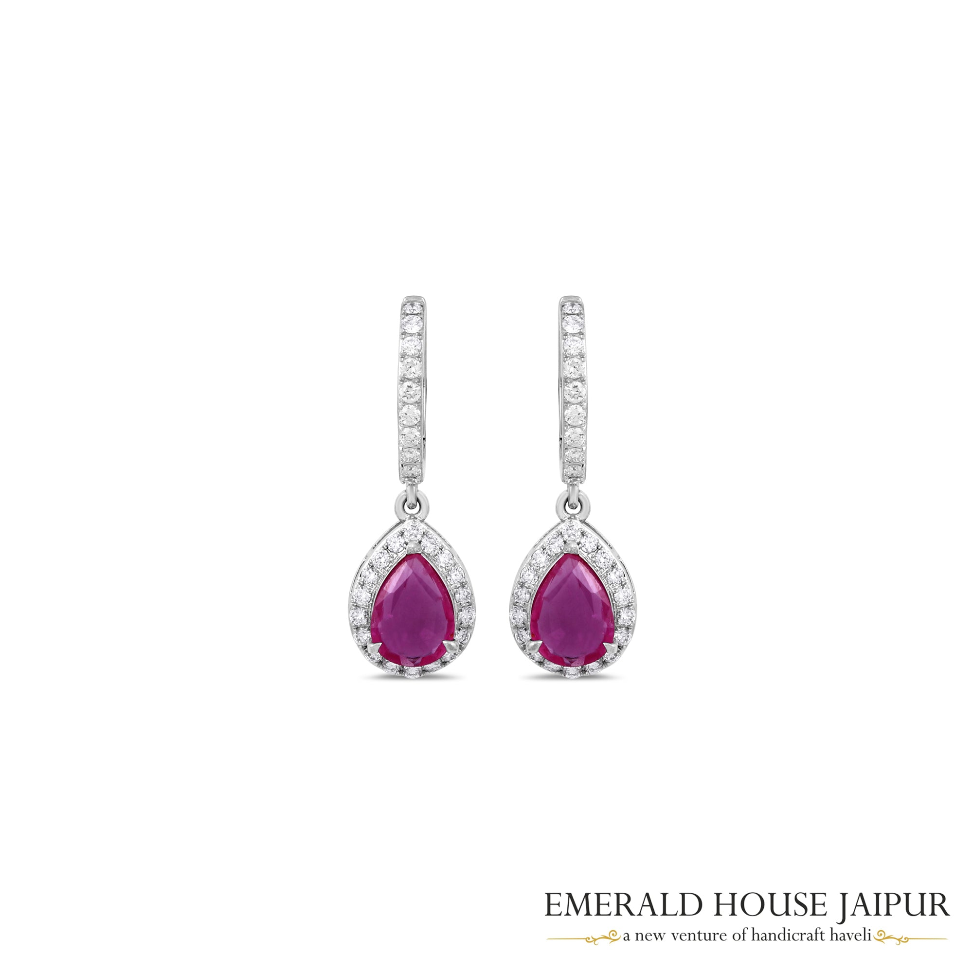 Everyday Ruby and Diamond Earrings