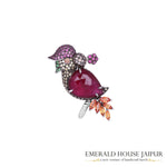 Inspired by Skies Birdie Brooch - Emerald House Jaipur