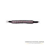 Oval Ruby & Diamonds Bracelet - Emerald House Jaipur