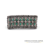 Pear Emeralds & Diamonds Bracelet - Emerald House Jaipur