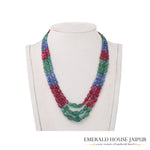 Superior Multi Precious Beads Necklace Tumble Beads - Emerald House Jaipur