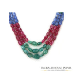 Superior Multi Precious Beads Necklace Tumble Beads - Emerald House Jaipur