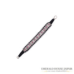 Tiny Oval Rubies & Diamonds Bracelet - Emerald House Jaipur